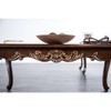 Sapphtopaz 53" Elegant Coffee Table with Curved Legs Rectangle Wood Dining Table with Carved Details Home Decor Coffee Bar for Living Room - 3 of 4