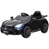 Qaba Mercedes-Benz AMG GTR Licensed 12V Kids Ride on Car with Remote Control, Soft Start, LED Lights, Music Horn & 3 Speeds for 3-6 Years, Black - 4 of 4