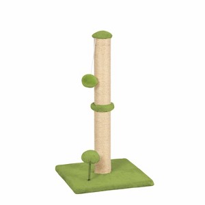 BestMassage Cat Scratcher Post with Durable Sisal & Interactive Hanging Toys for Indoor Cats 22in/33in Tall - 1 of 4