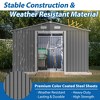 CAVINAS Outdoor Storage Shed with Lockable Doors Weatherproof Garden Shed for Garden, Lawn - 3 of 4