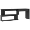 vidaXL Corner Desk Gray 78.7"x19.7"x29.9" Engineered Wood - 2 of 4