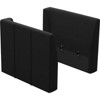 Belffin Velvet Armrest Pair – Tool-Free Modular Connectors with Corded Edges - 2 of 4