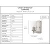 Urban Ambiance Luxury Traditional Wall Sconce 7.75''H x 4.5''W,  Brushed Nickel Finish,  Esperance Collection, UHP4140 - 3 of 4