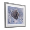 Stupell Industries Winter Bison In Deep Framed Print Under Glass Art - 2 of 4