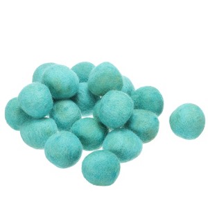 Unique Bargains Home Handcrafts Project DIY Wool Felt Balls Beads 20 Pcs - 1 of 3