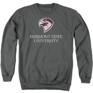 Fairmont State University Official Distressed Primary Logo Adult Crewneck Sweatshirt - 1 of 4