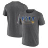 NCAA Pitt Panthers Men's Charcoal Heather Poly T-Shirt - 3 of 3
