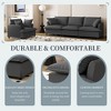YOOCOZZ Chenille Upholstered Sectional Sofa with 3-Seat Sofa, Single Sofa and 4 Pillows - 4 of 4