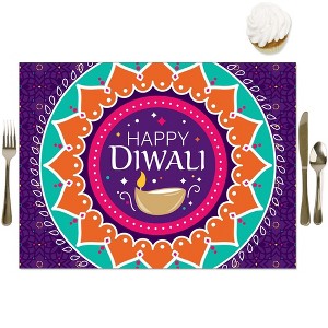 Big Dot of Happiness Happy Diwali - Party Table Decorations - Festival of Lights Party Placemats - Set of 16 - 1 of 4