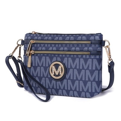 MKF Collection Geneve M Signature Crossbody Wristlet Bag by Mia K