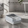 Stainless Steel Cat Litter Box，Open Top High Wall Sided Large Metal Box with Scoop & Mats,Non-Sticky Surface - 4 of 4