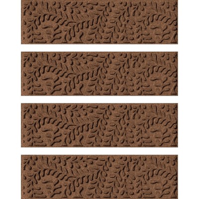 WaterHog 8.5"x30" Set of 4 Boxwood Indoor/Outdoor Stair Treads Door Mats