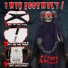 Karl Home 6ft Halloween Decorations Outdoor Animatronics Grim Reaper with Chain, - 4 of 4