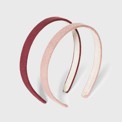 Woven Headband 2pc - Universal Thread™ Assorted Pink