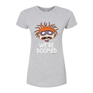 Women's - Rugrats - Chuckie We're Doomed Fitted Graphic T-Shirt - 1 of 4