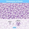 Unique Bargains No Hole ABS Round Faux Pearl for Vase Fillers DIY Home Decoration 800 Pcs - 2 of 4
