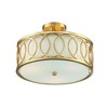 Crystorama Lighting Graham 3 - Light Semi-Flush Mount in  Antique Gold - 2 of 4