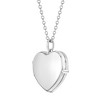 Girls' Heart Shaped Photo Sterling Silver Locket Necklace - In Season Jewelry - 2 of 4
