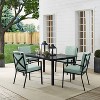 Kaplan 5pc Outdoor Dining Set with Arm Chairs Mist/Oil Rubbed Bronze - Crosley: Steel Frame, UV-Resistant, Seats 4 - 4 of 4