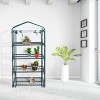 Costway Portable Mini Walk In Outdoor 4 Shelves Greenhouse - 3 of 4