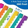 Carson Dellosa Education 65' Bright & Colorful 6 Pack Rolled Scalloped Bulletin Board Border Set (6 rolled borders) - 2 of 4