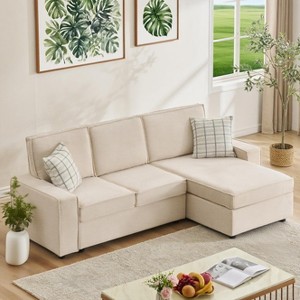 Modular Sectional Sofa, U/L-Shaped Couch w/ Removable Cover, Modern Convertible Deep Seat Sofa, Comfy Cloud Sleeper Sofa Couch for Living Room&Office - 1 of 4