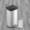 Kitchen Trash Can, 18-Gallon Stainless Steel Garbage Can, with Stay-Open Lid and Step-on Pedal, Soft Closure, Tall, Large and Space-Saving - 2 of 2