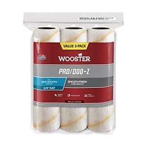 Wooster Genuine 9" Pro/Doo-Z 3/8" Nap 3-Pack Roller Cover - RR723-9 - 1 of 4
