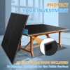 SEVOBAL Table Tennis Accessories for Indoor Games 8ft Ping Pong Conversion Top Foldable Portable, Black, 50"*27"*3" - 3 of 4