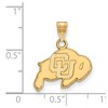 Black Bow Jewelry 14k Yellow Gold Colorado Buffalos NCAA Small Pendant - 2 of 3