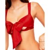 Adore Me Gynger Unlined Bow Wrap Bra XS Red Unlined Balconette Open Cup  Satin L3 - AbuMaizar Dental Roots Clinic