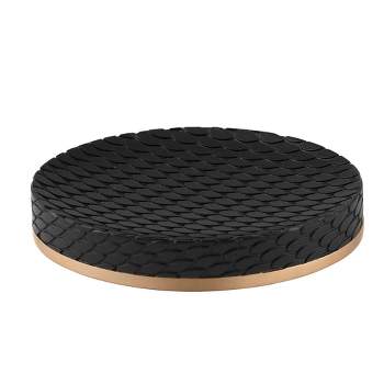 Amal Soap Dish Gold/Black - Allure Home Creations