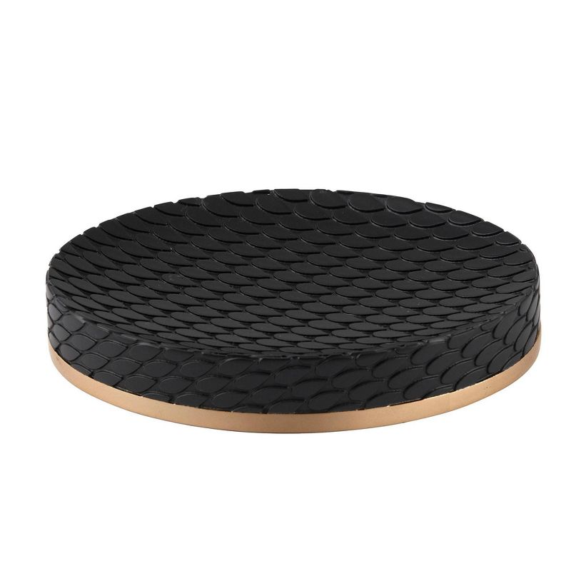 Amal Soap Dish Gold/Black - Allure Home Creations, 1 of 9