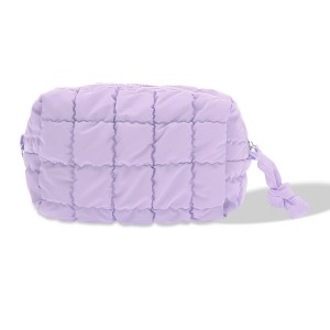 Unique Bargains Quilted Makeup Bag 1 Pc - 1 of 4