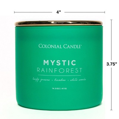 Mystic Rainforest Green 3-Wick Soy Jar Candle 14.5oz