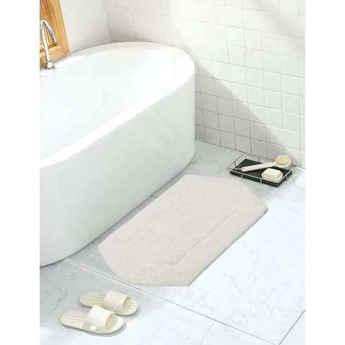 Home Weavers Classy Bathmat Rugs 4 Piece Set - Ivory