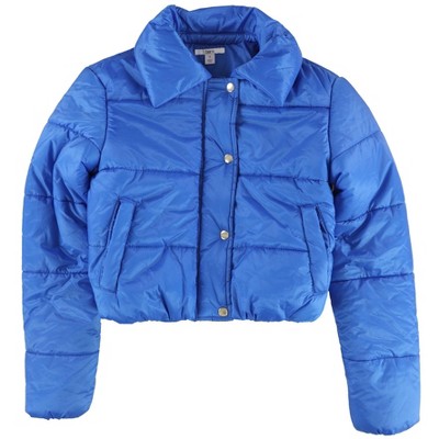 bar III Womens Cropped Puffer Jacket