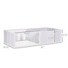 SKYONE Pinewood Dog Whelping Box with Removable Doors, 2-Room Puppy Playpen for Indoors, - 2 of 4