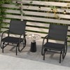 Tangkula Rocking Chair w/ Study Metal Frame Comfortable Single Glider Patio Chair - 3 of 4