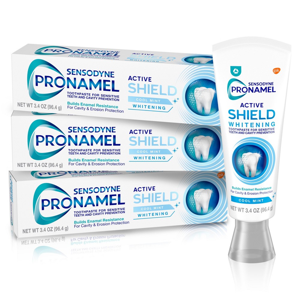 Photos - Toothpaste / Mouthwash Sensodyne Pronamel Active Shield Whitening Toothpaste - Cool Mint - 3.4oz/3pk 