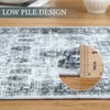 Area Rug Washable Printed Vintage Floral Non Slip Low Pile Rugs Soft Rubber Backed Indoor Bedroom Rugs for Laundry Room - 4 of 4