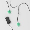 20ct LED Spiders with Diecuts Plastic Blow Mold Halloween Indoor Outdoor Novelty Icicle String Lights Green/Black - Hyde and EEK! Boutique™ - 4 of 4