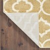 Oriental Weavers Carson Collection Fabric Gold/Ivory Trefoil Pattern- Living Room, Bedroom, Home Office Area Rug, 2' X 3' - 4 of 4