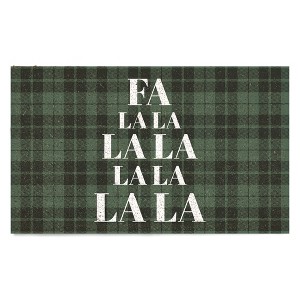 Creative Products Fa La La Green Plaid 30 x 18 Door Mat - 1 of 1