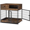 Chery Life Antique brown 31.5"W x 22.64"D x 30.59"H Furniture Dog Cage Crate with Two Draws,Double Doors, well-ventilated and comfortable - 3 of 4