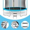 Jump Into Fun 8FT Trampoline for Kids with Safety Enclosure Net, Basketball Hoop and Ladder, Easy Assembly Round Outdoor Recreational Trampoline - 2 of 4