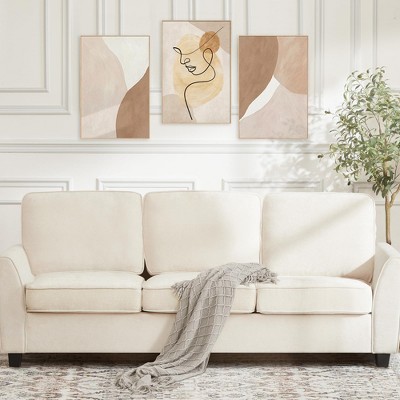 GustoWave 82" Sofa for Living Room, Modern Comfy Sofa with Medium Firm Seat Cushion, Removable Cover, Chenille Fabric Couches