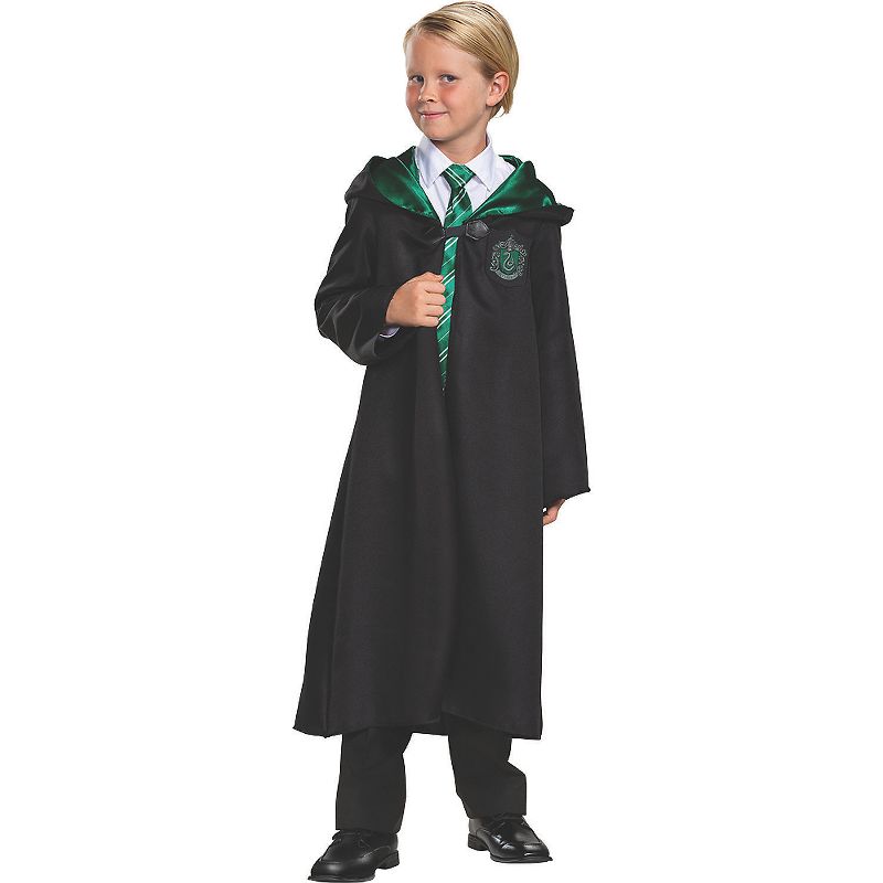Disguise Kids' Classic Harry Potter Slytherin Robe Costume, 1 of 2