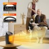 Portable Electric Space Heater - 1500W/750W Thermostat, Ceramic Desk Heater & Fan, Safe Quiet <45 dB,Tip-Over Overheat Protection - 4 of 4