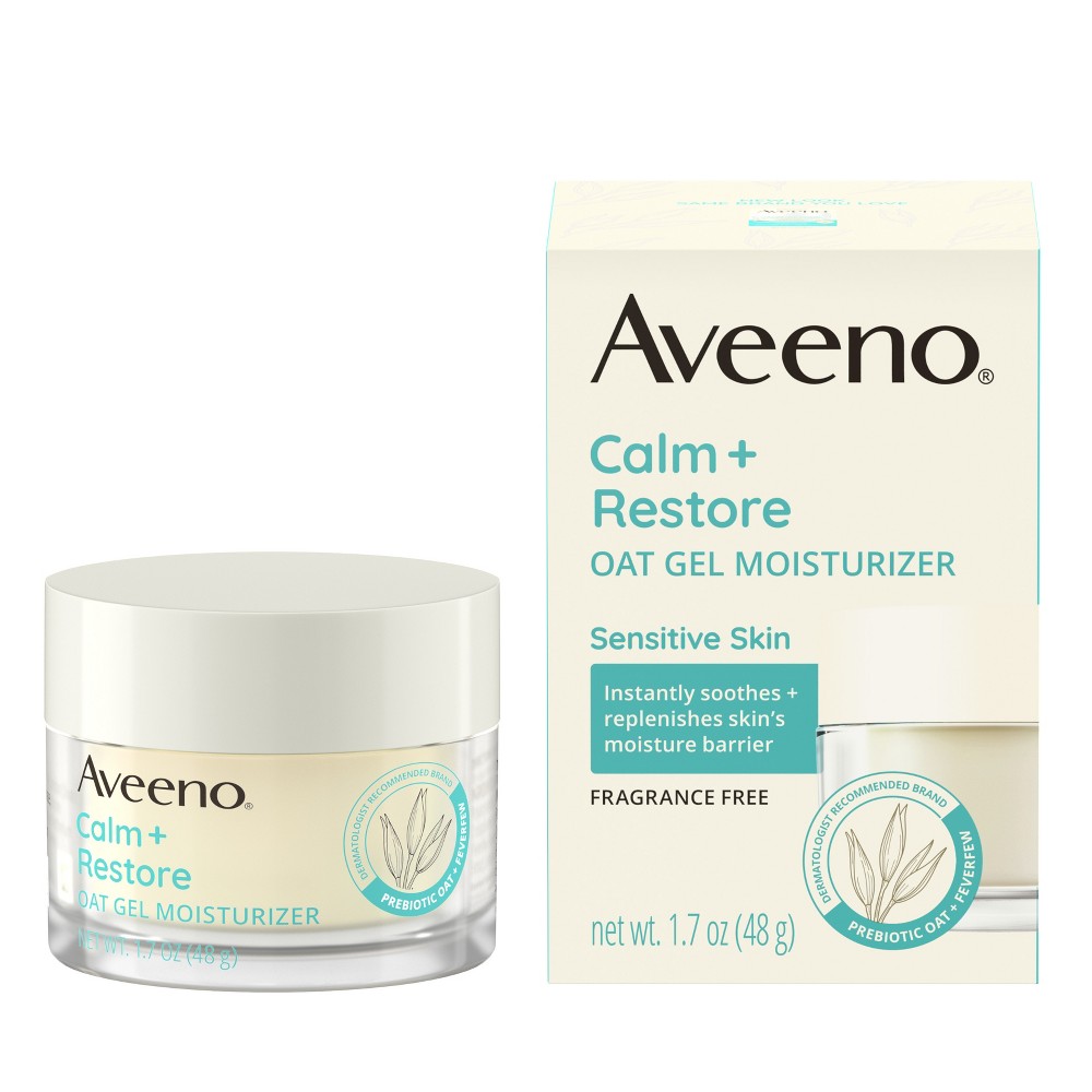Photos - Cream / Lotion Aveeno Calm + Restore Facial Moisturizer for Sensitive Skin - Fragrance Fr 